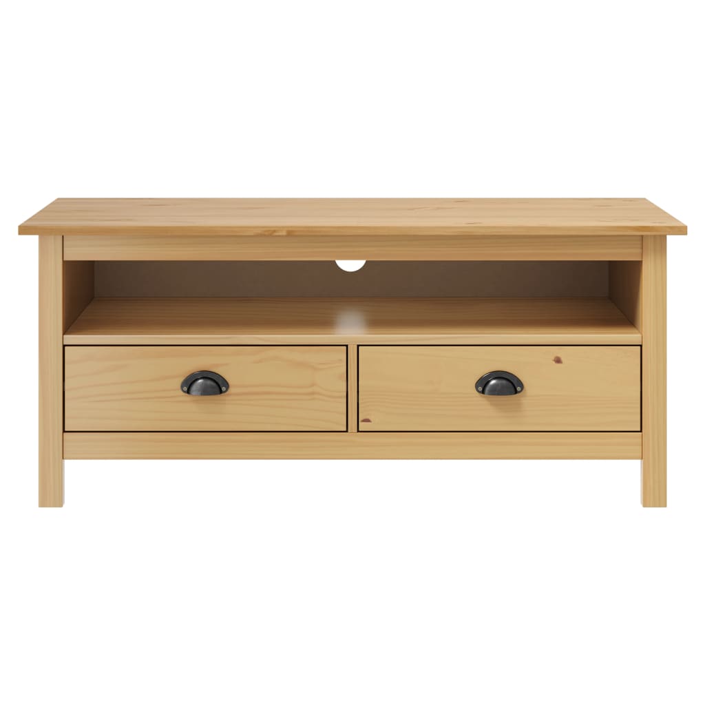 vidaXL Tv-meubel Hill Range 110x40x47 cm grenenhout honingbruin